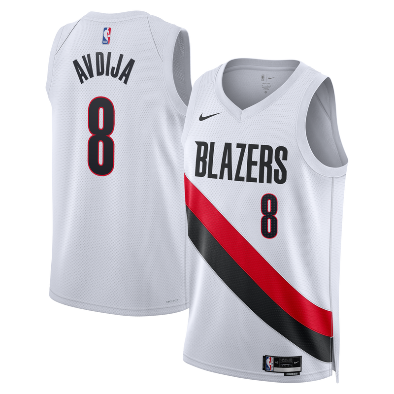 Portland Trail Blazers Nike Replica Association Edition Swingman Jersey - White - Deni Avdija
