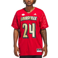 adidas #24 Red Louisville Cardinals Alternate Premier Strategy Jersey