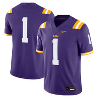 Nike #1 Purple LSU Tigers Game Jersey