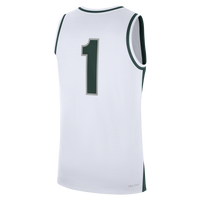 Nike White Michigan State Spartans #1 Alternate Replica Basketball Jersey