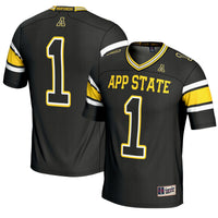 GameDay Greats #1 Black Appalachian State Mountaineers Endzone Football Jersey