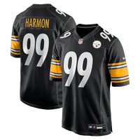 Pittsburgh Steelers Derrick Harmon Nike Black Game Player Jersey