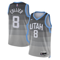 Utah Jazz Nike 2025/26 City Edition Swingman Jersey - Gray - Isaiah Collier
