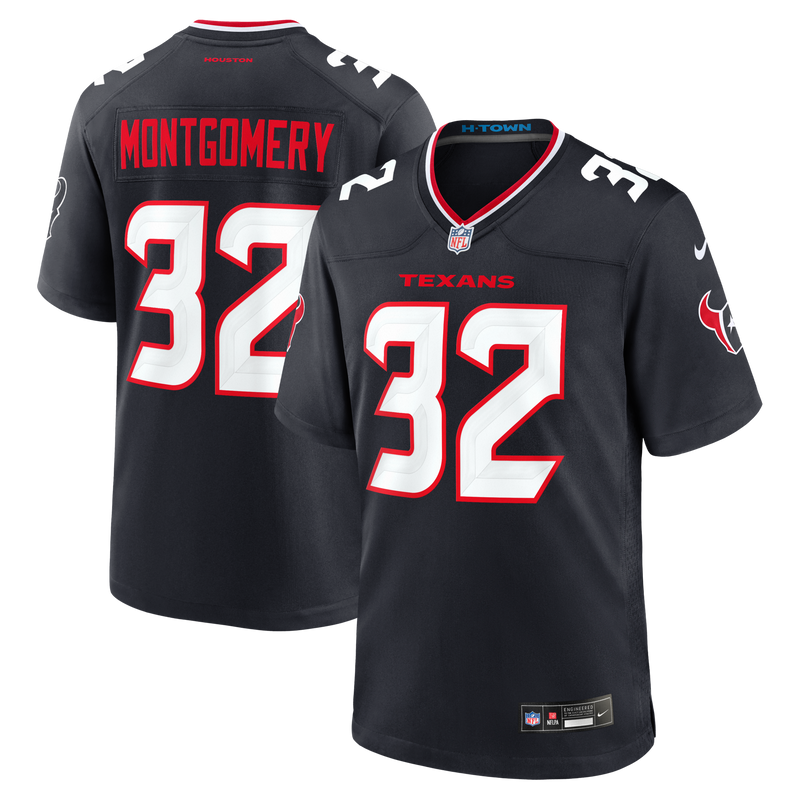 Houston Texans David Montgomery Nike Navy Game Jersey