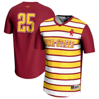 GameDay Greats #25 Cardinal Iowa State Cyclones Lightweight Soccer Fashion Jersey