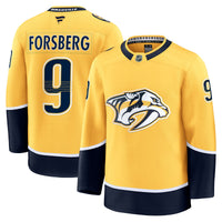 Nashville Predators Filip Forsberg Fanatics Gold Home Premium Jersey