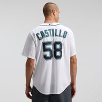 Seattle Mariners Luis Castillo Nike White Home Replica Jersey