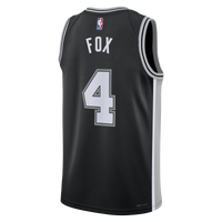 San Antonio Spurs Nike Icon Edition Swingman Jersey - Black - De'Aaron Fox