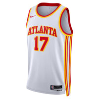 Atlanta Hawks Nike Association Edition Swingman Jersey - White - Onyeka Okongwu