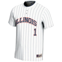 GameDay Greats #1 White Illinois Fighting Illini Lightweight Softball Jersey