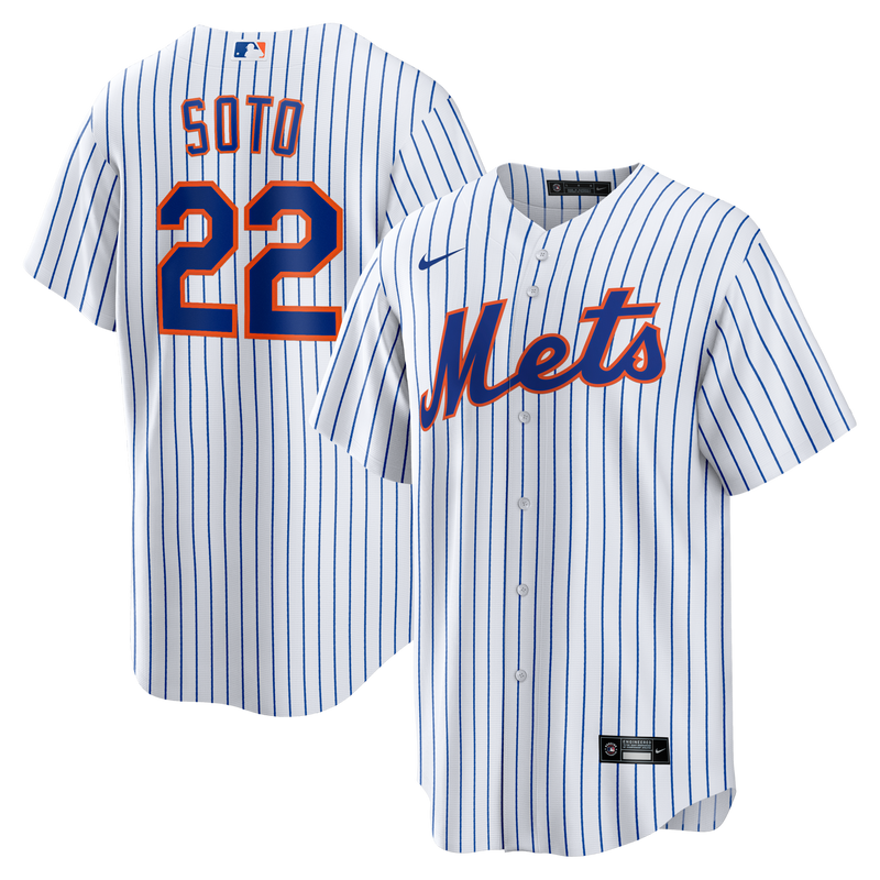 New York Mets Nike White Home Replica Player Jersey