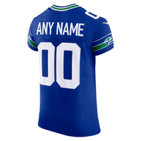 Seattle Seahawks Nike Royal Alternate Vapor F.U.S.E. Elite Custom Jersey