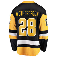 Pittsburgh Penguins Parker Wotherspoon Fanatics Black Home Breakaway Jersey