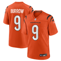 Cincinnati Bengals Joe Burrow Nike Orange Alternate Game Jersey