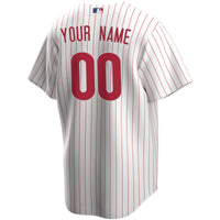 Philadelphia Phillies Nike White Home Replica Custom Jersey