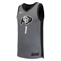 Nike #1 Gray Colorado Buffaloes Replica Basketball Jersey
