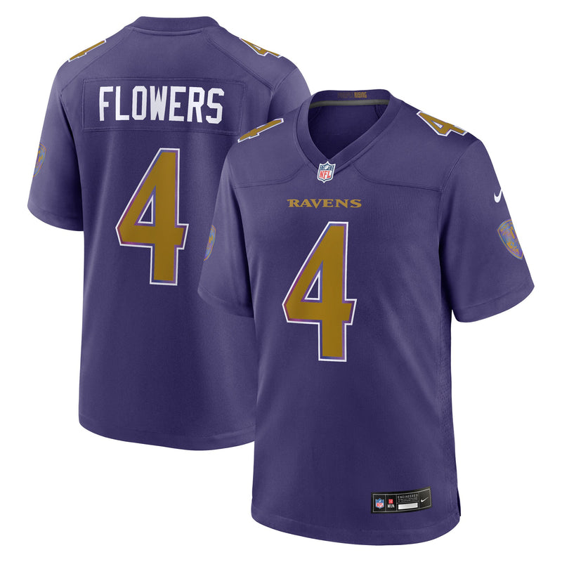 Baltimore Ravens Zay Flowers Nike Purple Alternate Game Jersey