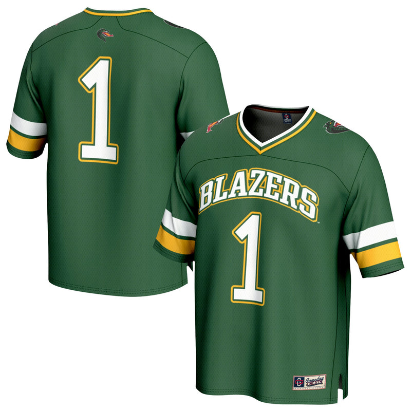 GameDay Greats #1 Green UAB Blazers Lightweight Football Fashion Jersey