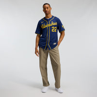 Milwaukee Brewers Christian Yelich Nike Navy Alternate Limited Jersey
