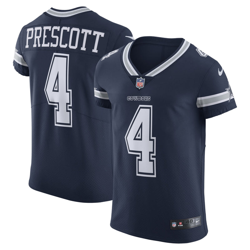 Dallas Cowboys Dak Prescott Nike Navy Vapor Elite Player Team Jersey