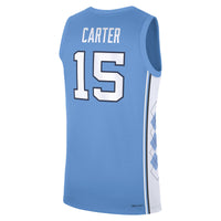 Jordan Brand Vince Carter Carolina Blue North Carolina Tar Heels Road Replica Basketball Jersey