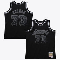 Los Angeles Lakers Mitchell & Ness Dennis Rodman 1998 Contrast 2K Swingman Jersey - Black