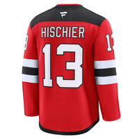 New Jersey Devils Nico Hischier Fanatics Red Home Premium Jersey