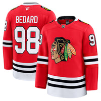 Chicago Blackhawks Connor Bedard Fanatics Red Home Premium Jersey