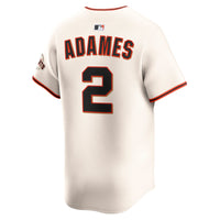 San Francisco Giants Willy Adames Nike Cream Home Limited Player Jersey