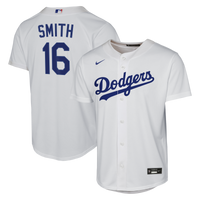 Male Los Angeles Dodgers Will Smith Nike White Home Replica Jersey