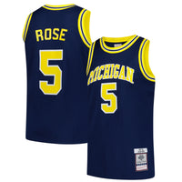 Mitchell & Ness Jalen Rose Navy Michigan Wolverines 1991/92 Swingman Jersey