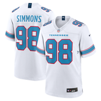 Tennessee Titans Jeffery Simmons Nike White Game Jersey