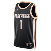 Nike Atlanta Hawks 2025/26 Nike City Edition Swingman Jersey - Black - Jalen Johnson