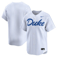 Nike White Duke Blue Devils Baseball Limited Jersey