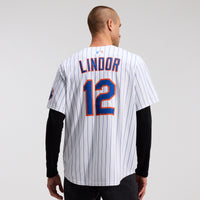 New York Mets Francisco Lindor Nike White Home Limited Jersey