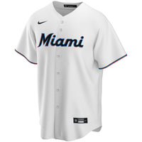 Miami Marlins Nike White Home Replica Custom Jersey