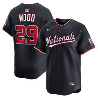 Washington Nationals James Wood Nike Navy Alternate Limited Player Jersey