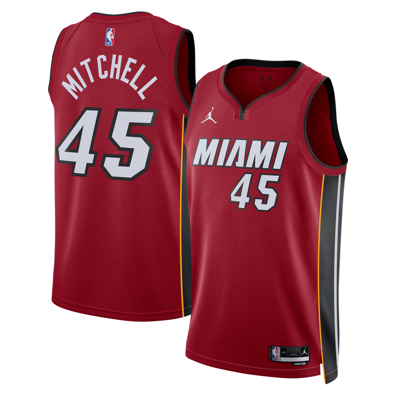 Miami Heat Jordan Brand Statement Edition Swingman Jersey - Red - Davion Mitchell