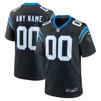 Carolina Panthers Nike Black Custom Game Jersey