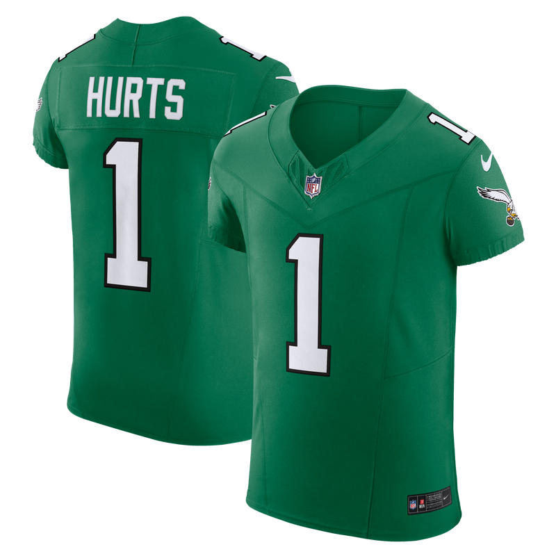Philadelphia Eagles Jalen Hurts Nike Kelly Green Alternate Vapor F.U.S.E. Elite Jersey
