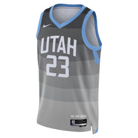 Utah Jazz Nike 2025/26 City Edition Swingman Jersey - Gray - Lauri Markkanen