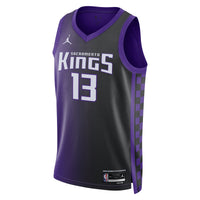 Sacramento Kings Jordan Brand Statement Edition Swingman Jersey - Purple - Keegan Murray