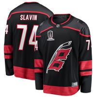 Carolina Hurricanes Jaccob Slavin Fanatics Black 2026 Stanley Cup Champions Home Breakaway Jersey