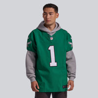 Philadelphia Eagles Jalen Hurts Nike Kelly Green Alternate Vapor F.U.S.E. Elite Jersey