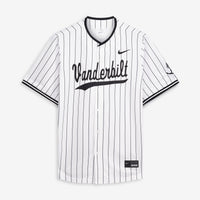 Nike White Vanderbilt Commodores Limited Baseball Jersey