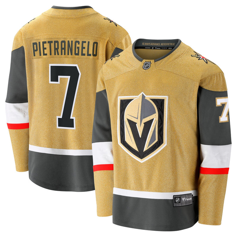Vegas Golden Knights Alex Pietrangelo Fanatics Gold Home Breakaway Jersey