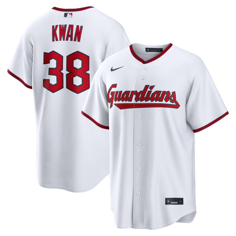 Cleveland Guardians Steven Kwan Nike White Home Replica Jersey