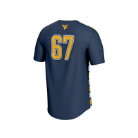 GameDay Greats #67 Navy West Virginia Mountaineers Lightweight Soccer Fashion Jersey