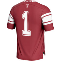 GameDay Greats #1 Cherry Temple Owls Endzone Football Jersey