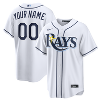 Tampa Bay Rays Nike White Home Replica Custom Jersey
